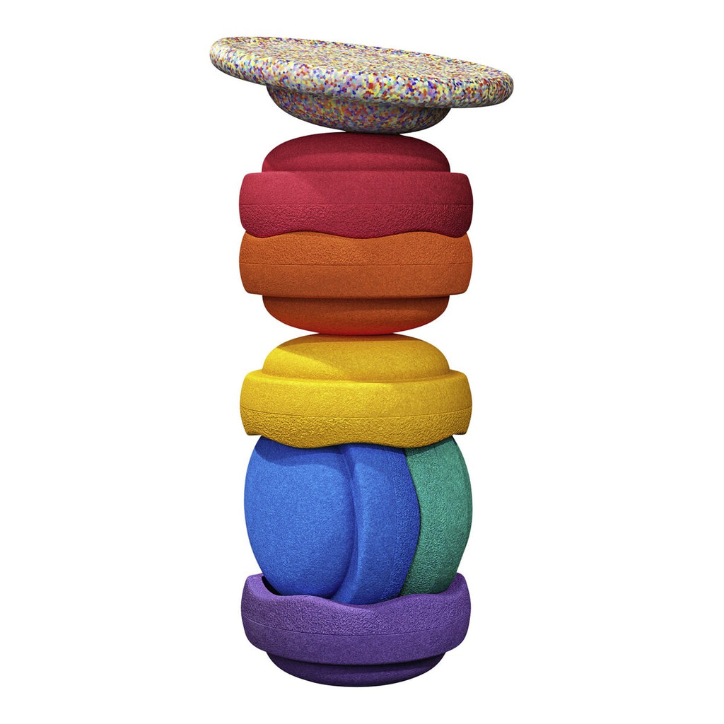 Stapelstein Rainbow sett 7 deler stableklosser side