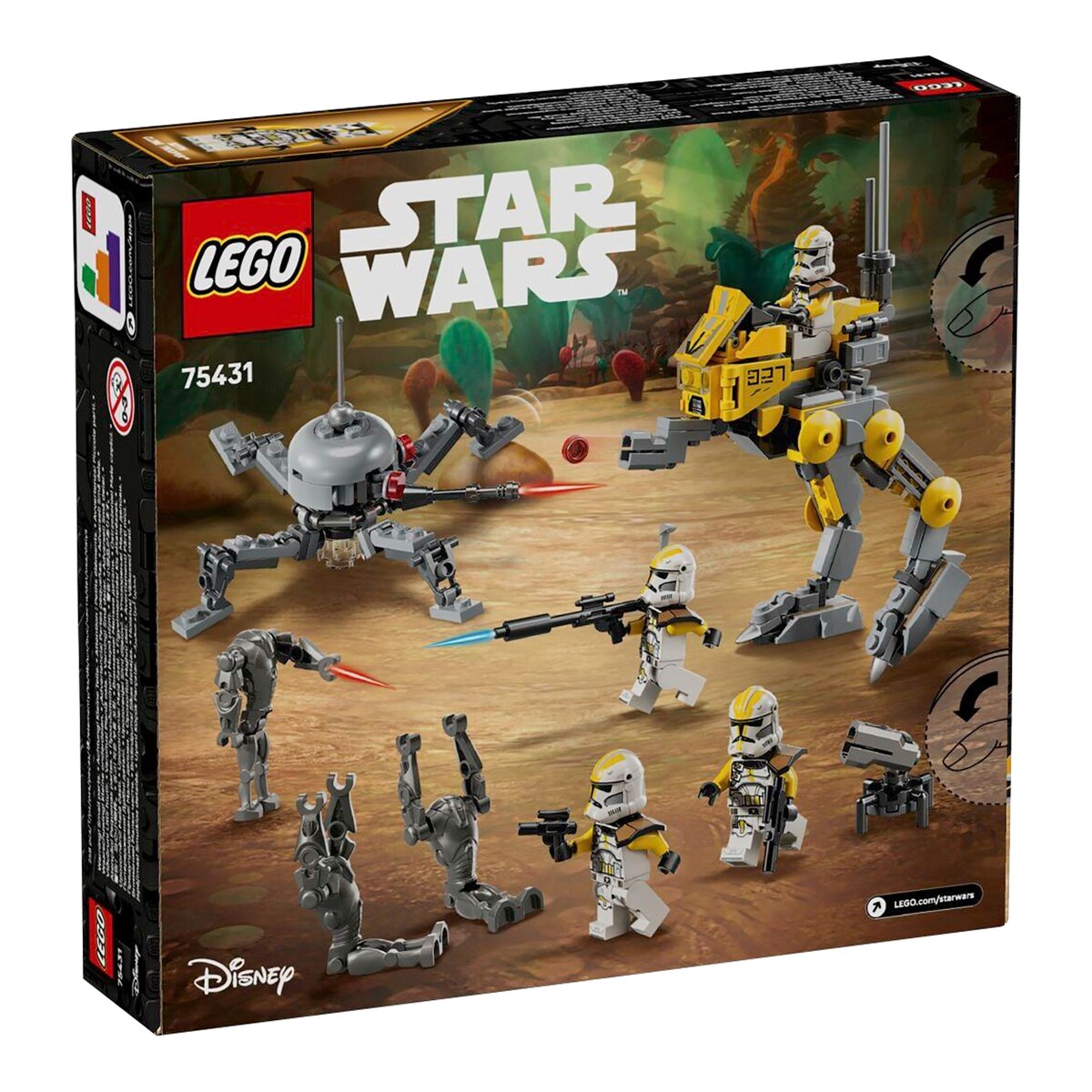 Nærbilde av våpen i Star Wars klonesoldater 327. stjernekorps Battle Pack