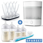Startsett 8 deler med dampsterilisator og 4 flasker - Philips Avent forfra