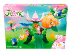 Nærbilde av figurer i Startsett blomsterlandsby Flora-serien 39x29x8 cm