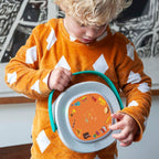 Startsett med musikkspiller og 5 disker i bruk