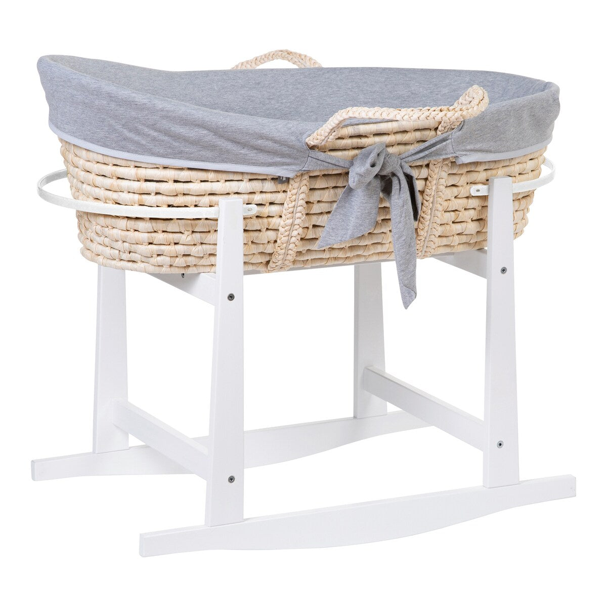 Nærbilde av lakkert furu på Stativ for moseskurv i furu 85x46x54 cm fra Childhome