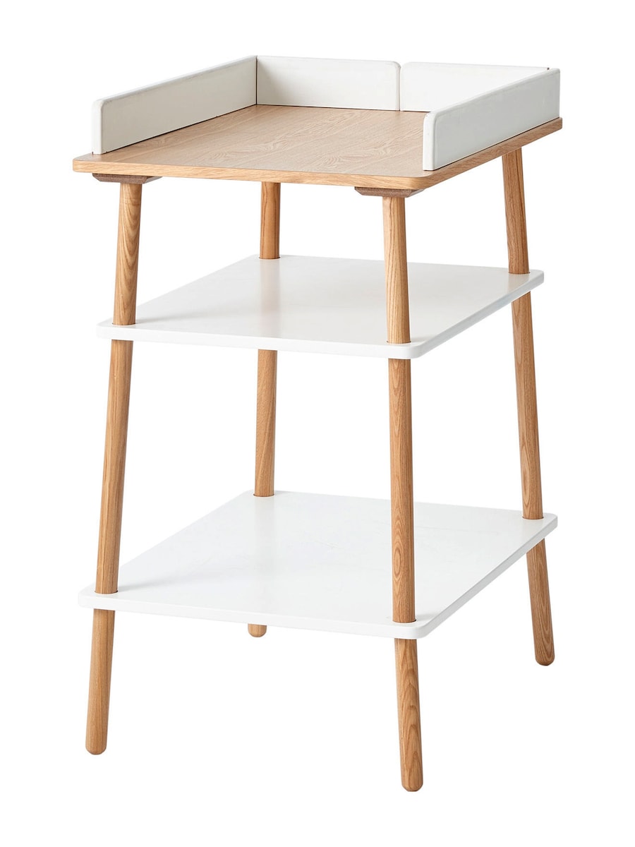 Stellebord KONFETTI hvit/natur MDF front