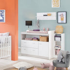 Stellekommode bred "Julia" med avtakbar stelleplate bakside