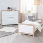 Stellekommode bred med stelletopp Malo, 3 skuffer med barn