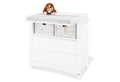 Stellekommode Florentina bred 103x77 cm, 2 skuffer fra Pinolino sett forfra