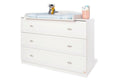 Stellekommode Laura bred 120x80 cm, 3 skuffer sett forfra