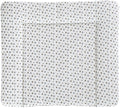 Stellematte hvit med grå stjerner 75 x 85 cm PVC-fri forfra
