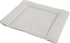 Stellematte hvit med grå stjerner 75 x 85 cm PVC-fri bakside