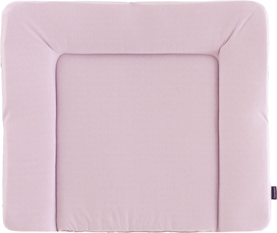 Stellematte med prikker rosa 75 x 85 cm bomull PVC-fri forfra