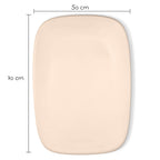 Montert stellematte Softy 50 x 70 cm avtørkbar med forhøyet kant på stellebord
