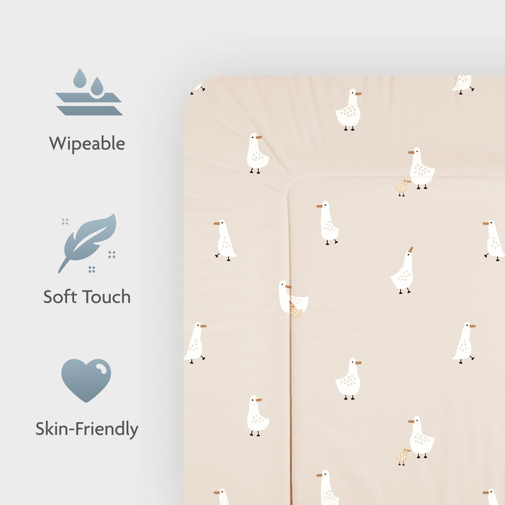 Stellematte Softy med folie 65x75 cm Little Goose bakside