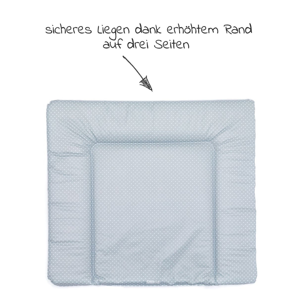 Stellematte Softy 75 x 85 cm med små prikker - grå bakside