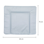 Nærbilde av folieoverflate på Stellematte Softy 75 x 85 cm med små prikker - grå