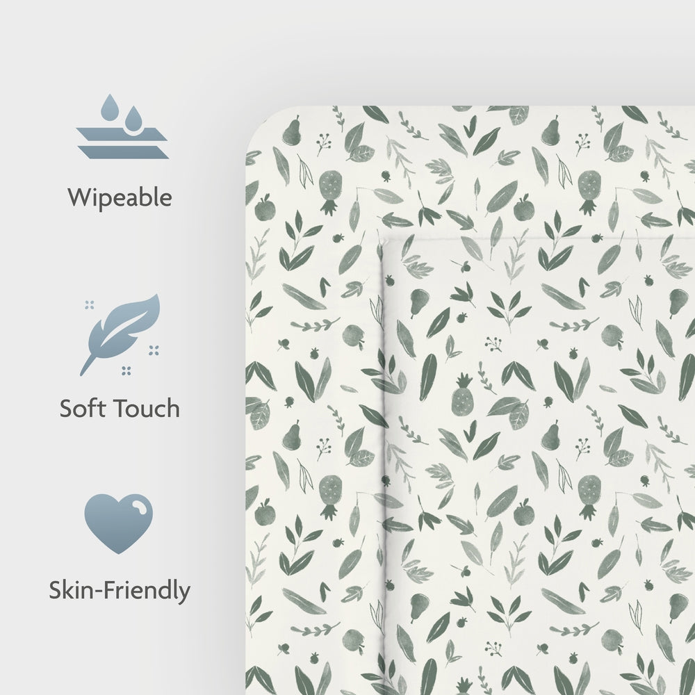 Stellematte Softy med folie 85x75 cm Botanic detalj av kant
