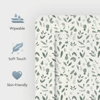 Stellematte Softy med folie 85x75 cm Botanic detalj av kant