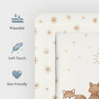 Stellematte Softy med folie 85x75 cm Foxies detalj av kant