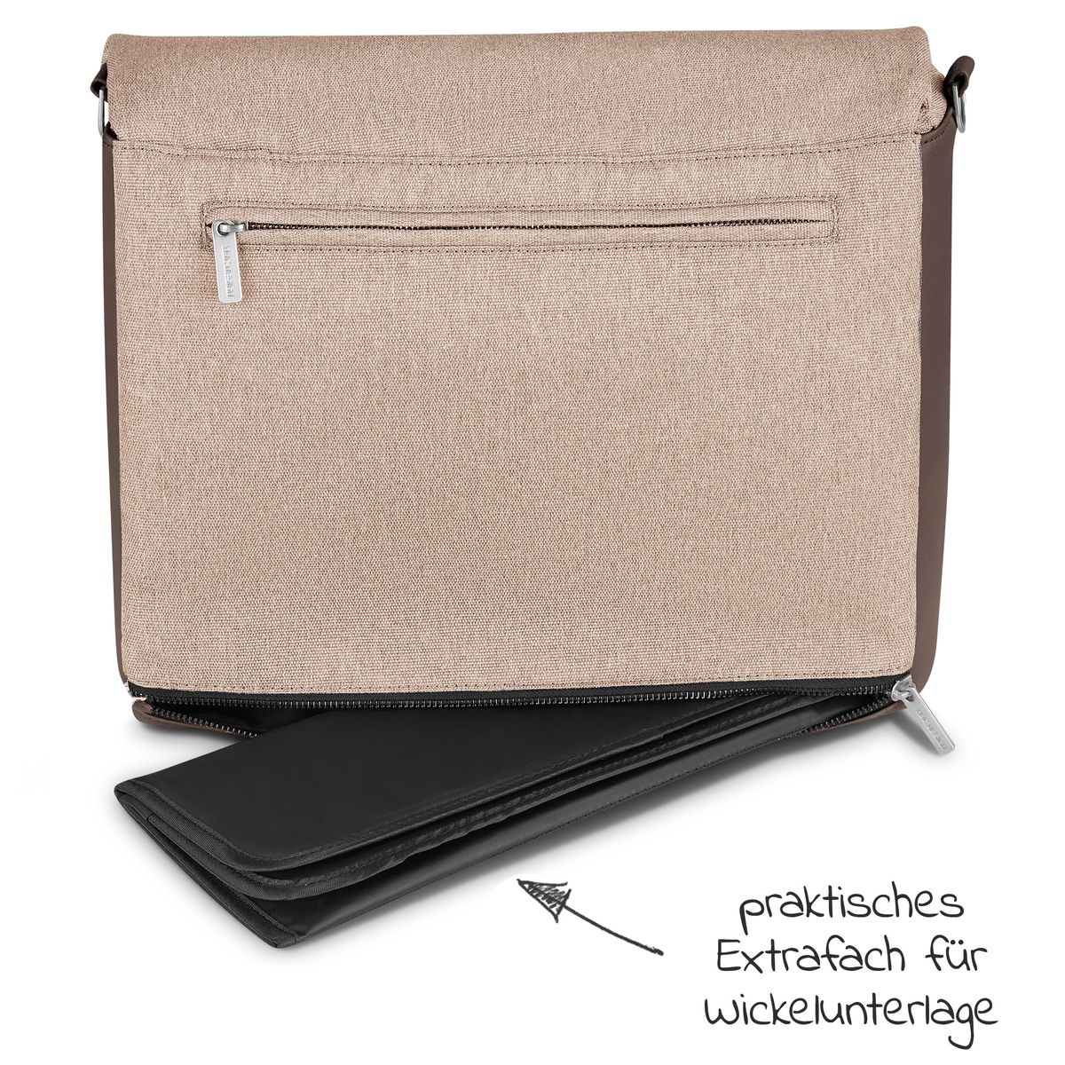Stellematte i stelleveske Urban Pure Edition med stellematte, Grain utslått