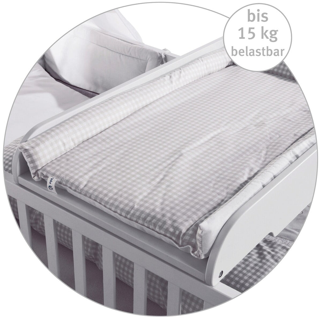 Detaljbilde av PU-belagt overflate på Stelleplate for barneseng 60x120/70x140 cm Adam & Eule