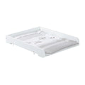 Stelleplate for vaskemaskin med stellematte universal hvit foran