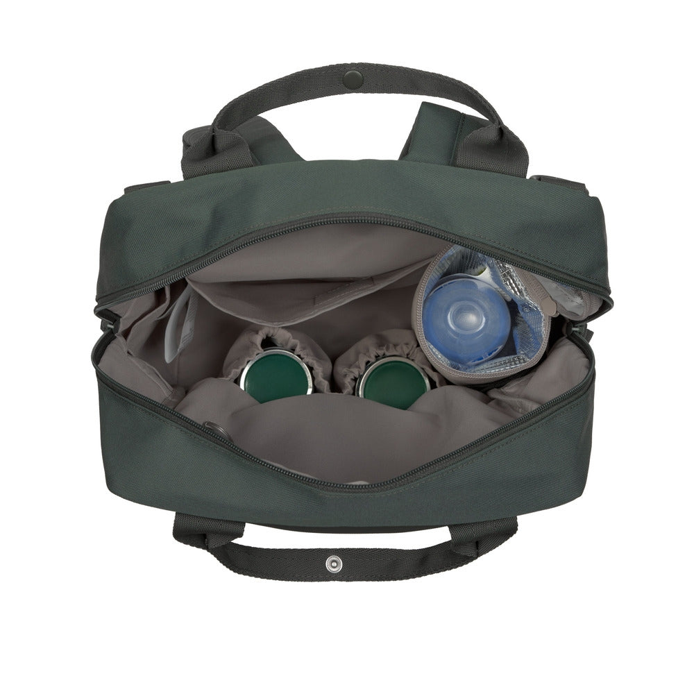 Stelleryggsekk Vividal dark olive bakside