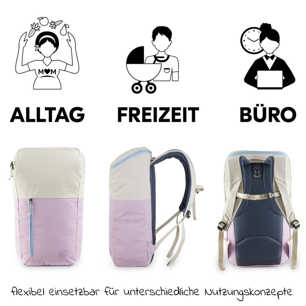 Stellesekk Pack N Walk 22 l i resirkulert polyester bakside