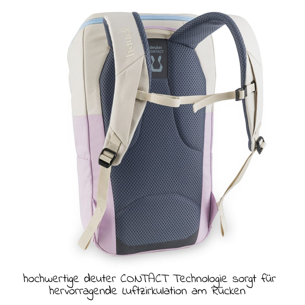 Stellesekk Pack N Walk 22 l i resirkulert polyester, beige - Hauck