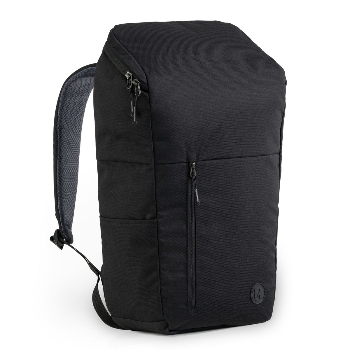 Stellesekk Pack N Walk 22 l i resirkulert polyester, sort forfra