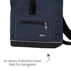 Termoisolert flaskeholder i Stellesekk Space Bag Rolltop Navy Stripes med stellematte