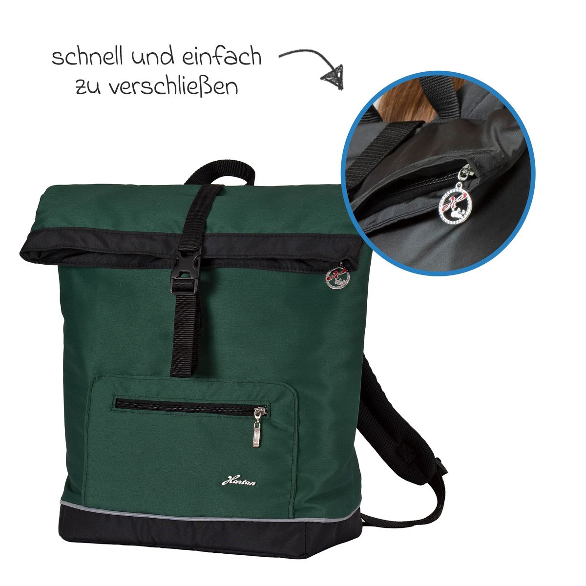 Stellesekk Space Bag Rolltop Panda Family med inkludert stellematte
