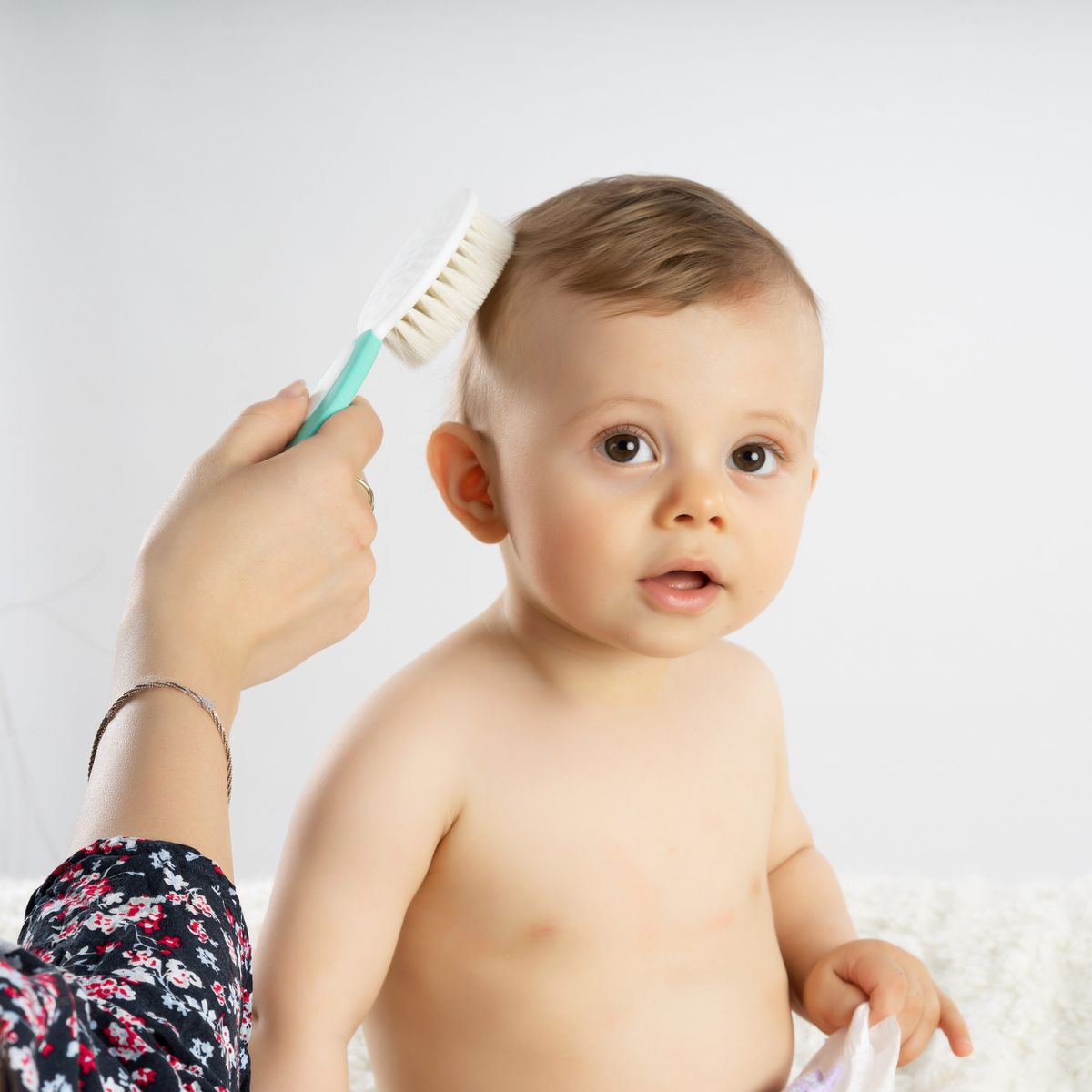 Stellesett BabyCare 5 deler, grå/mint, BPA-fri - Reer