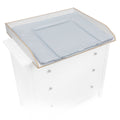 Stellesett til IKEA Hemnes med oppsats og stellematte, hvit - jonka foran