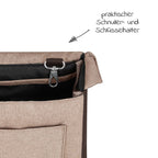 Detaljbilde av isolert flaskeholder i stelleveske Urban Pure Edition med stellematte, Grain