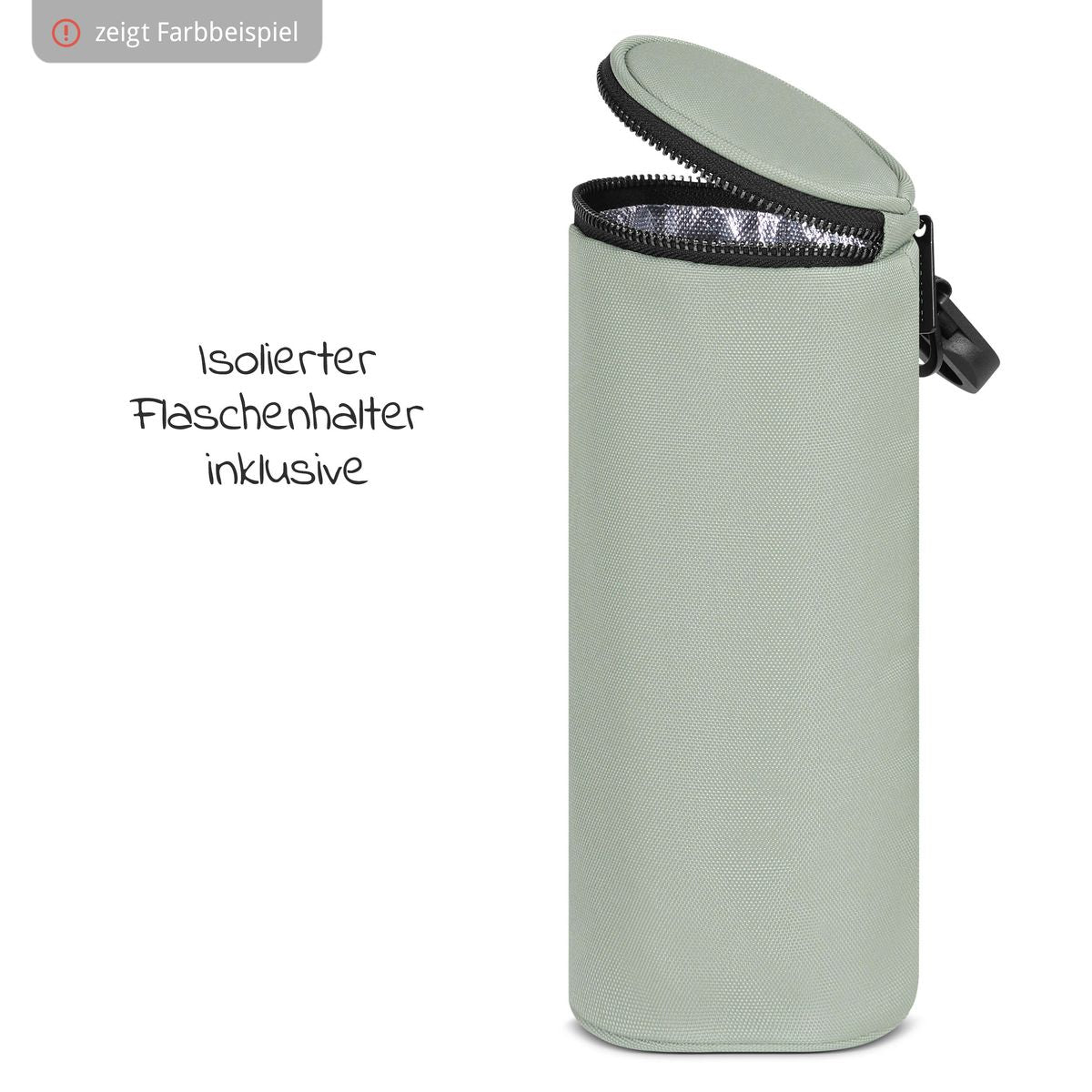 Oversikt over innvendige organiseringslommer i stelleveske Urban Pure Edition med stellematte, Grain