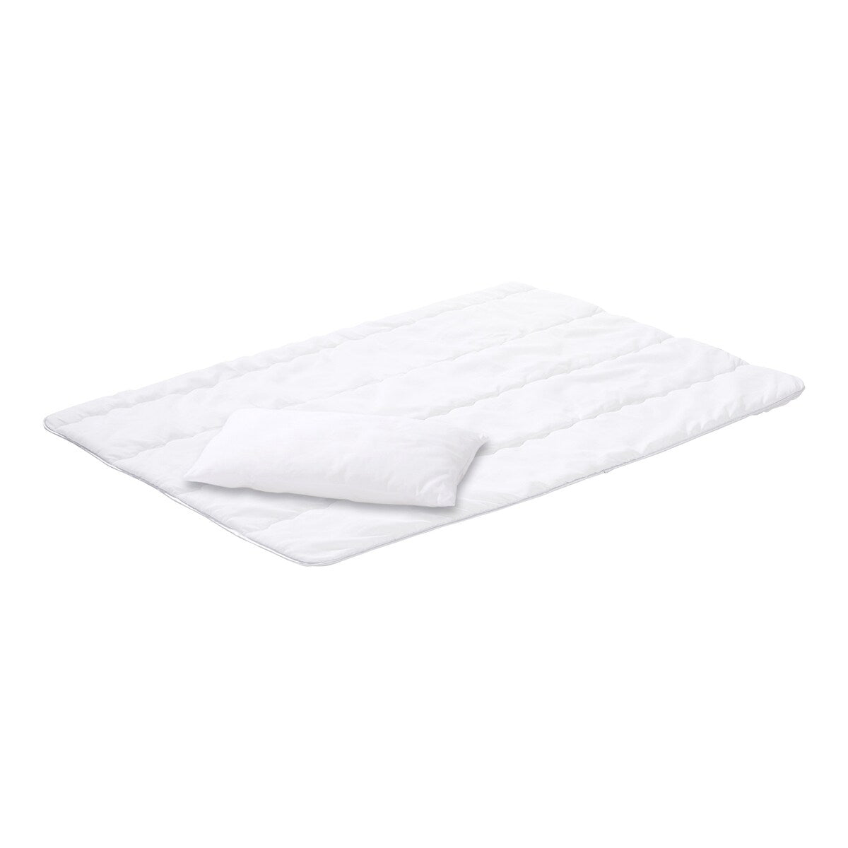 Steppdyne-sett med pute 40x60 / 100x135 cm termovlies forfra