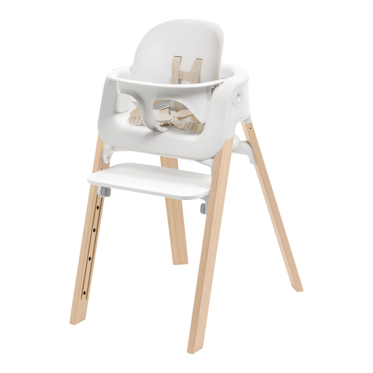 Steps barnestol med babysett i bambus bakside