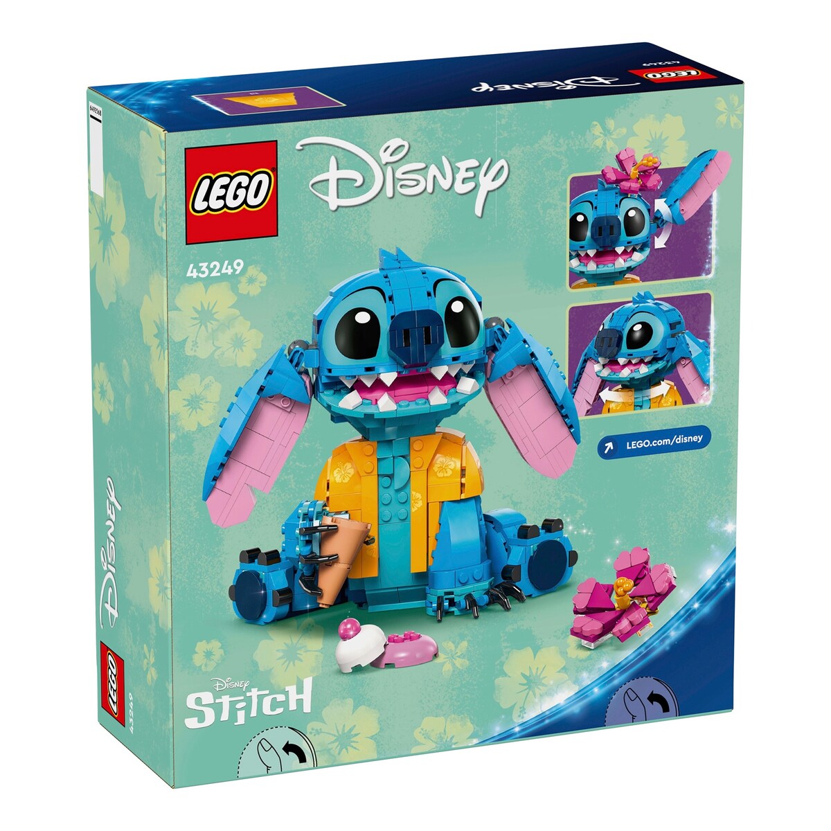 Stitch 43249 byggefigur detalj av roterbart hode