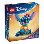 Stitch 43249 byggefigur forfra med Hawaii-skjorte