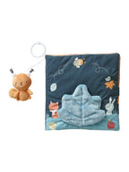 Stoffbok for baby Skogvenner 25x25 cm bomull forfra med dyremotiver