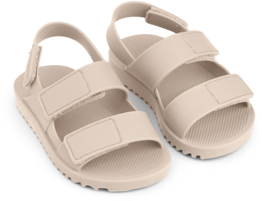 Strandsandaler Bre str. 20 sandy, ftalatfri PVC forfra