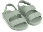 Strandsandaler Joy str. 19 peppermint PVC forfra