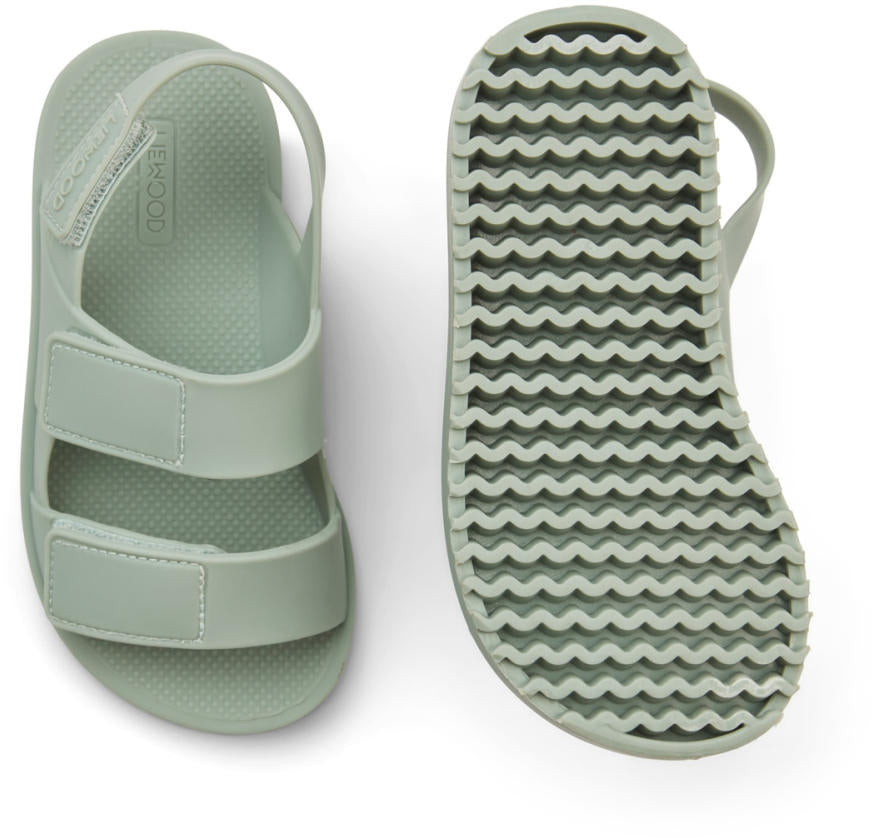 Strandsandaler Joy str. 19 peppermint PVC bakside