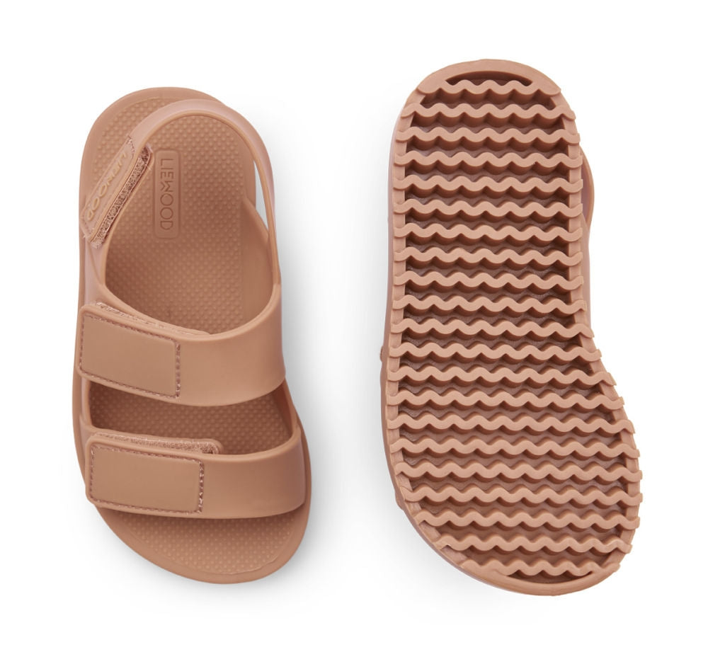 Strandsandaler Joy str 20 tuscany rose PVC bakside