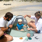 Strandtelt Aquani Provence 3-i-1 med UV-beskyttelse 50+ bakside
