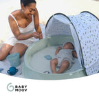 Strandtelt Aquani Provence 3-i-1 med UV-beskyttelse 50+ sammenfoldet