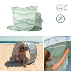 Nærbilde av myggnetting på Strandtelt Moov & Protect