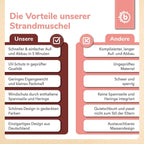 Strandtelt pop-up Dreamy Flowers foldet sammen klar til transport