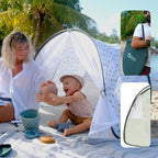 Detalj av myggnetting på Strandtelt Provence med UV-beskyttelse 50+