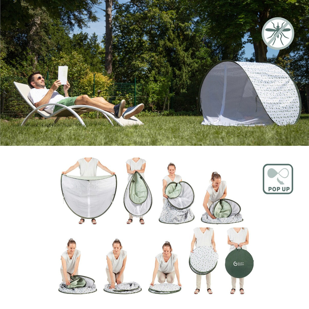 Nærbilde av stoffet på Strandtelt Provence med UV-beskyttelse 50+