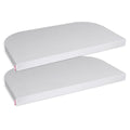 Stretchlaken 2-pack jersey for bisenger 89 x 50 cm, lys grå forfra